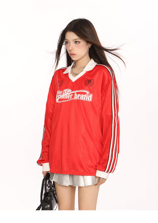 Blockecore retro polo jersey