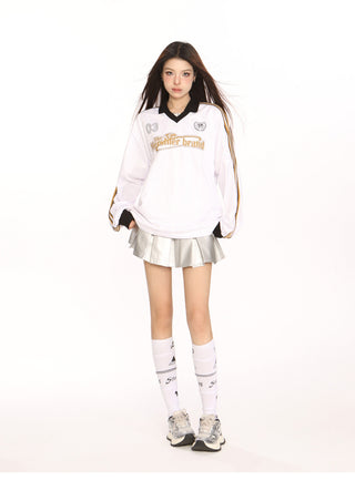 Blockecore retro polo jersey