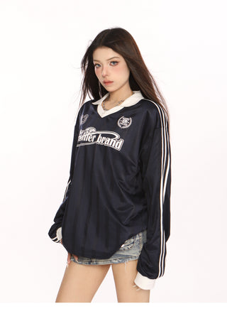 Blockecore retro polo jersey