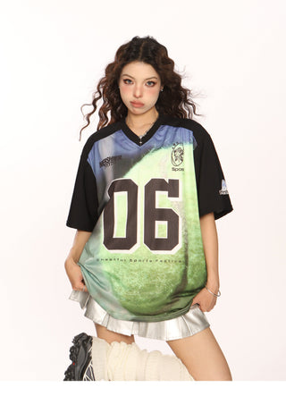 Blokecore Loose V-neck jersey