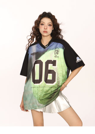 Blokecore Loose V-neck jersey