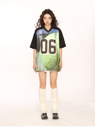 Blokecore Loose V-neck jersey