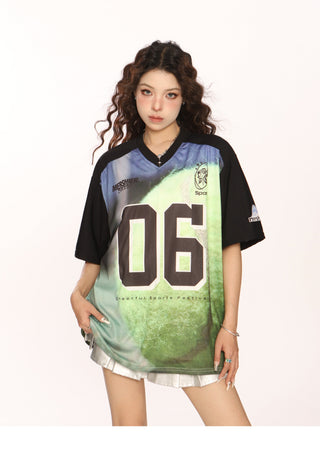 Blokecore Loose V-neck jersey
