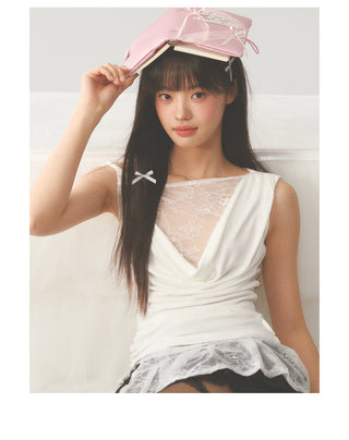 [WEEKH] Pleated short skirt