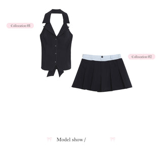 [WEEKH] Commuter pleated skirt