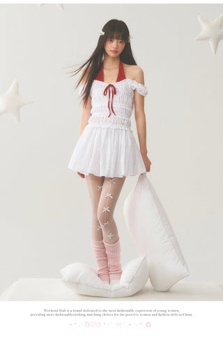 [WEEKH] Patchwork stripe dress