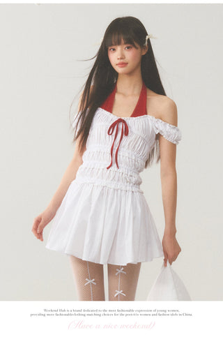 [WEEKH] Patchwork stripe dress