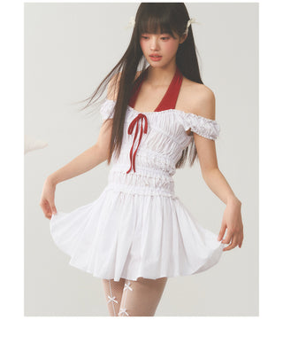 [WEEKH] Patchwork stripe dress