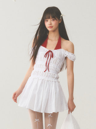 [WEEKH] Patchwork stripe dress
