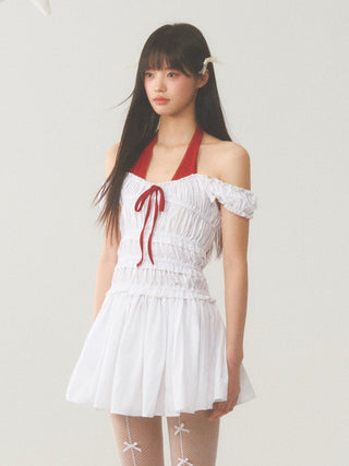 [WEEKH] Patchwork stripe dress