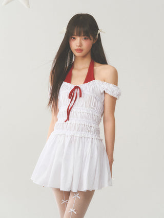 [WEEKH] Patchwork stripe dress