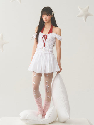 [WEEKH] Patchwork stripe dress