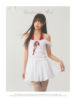 [WEEKH] Patchwork stripe dress