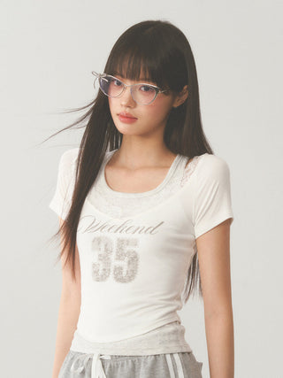 [WEEKH] Fake two-piece tee