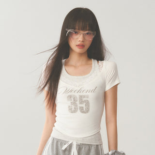 [WEEKH] Fake two-piece tee