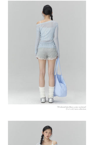 [WEEKH] V-neck knit top