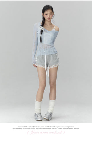 [WEEKH] V-neck knit top