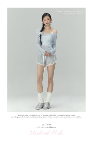 [WEEKH] V-neck knit top