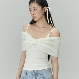 [WEEKH] Off-shoulder bow top
