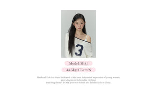 [WEEKH] Off-shoulder bow top