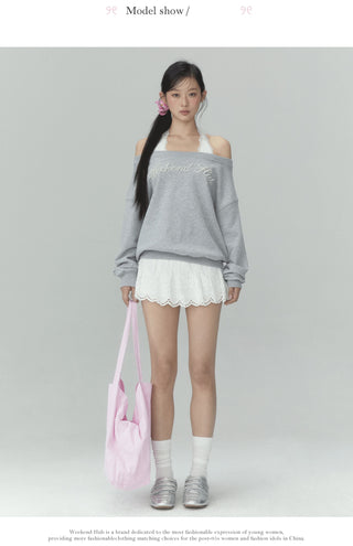 [WEEKH] Lace A-line skirt
