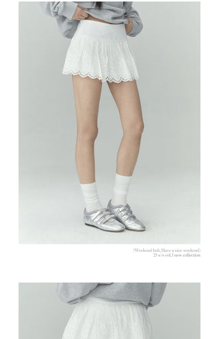 [WEEKH] Lace A-line skirt