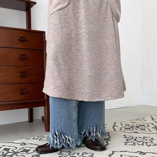 vintage fringe denim pants