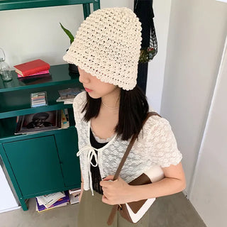 knitting bucket hat