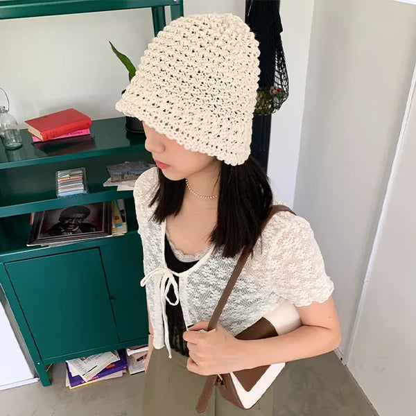 knitting bucket hat