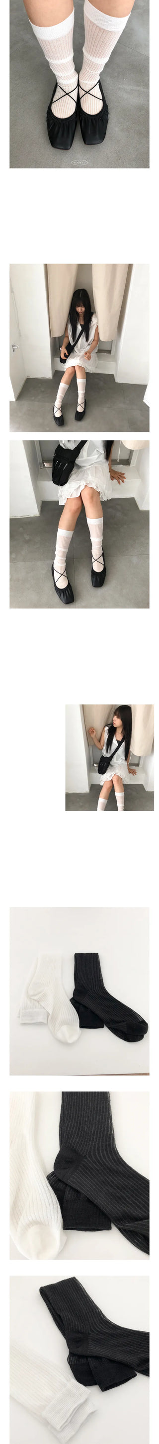 flimsy ribbed socks