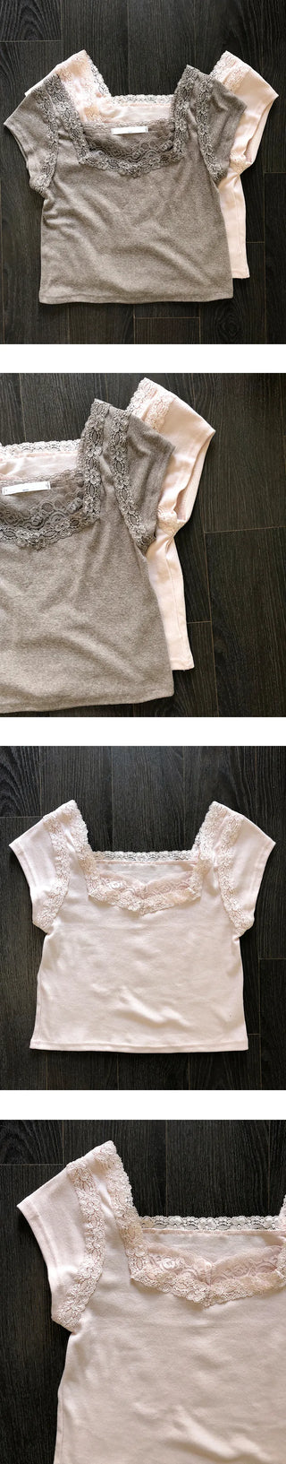 swpre lace tee