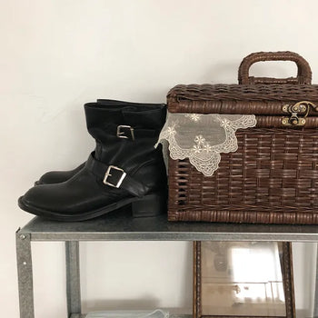 two buckle short boots