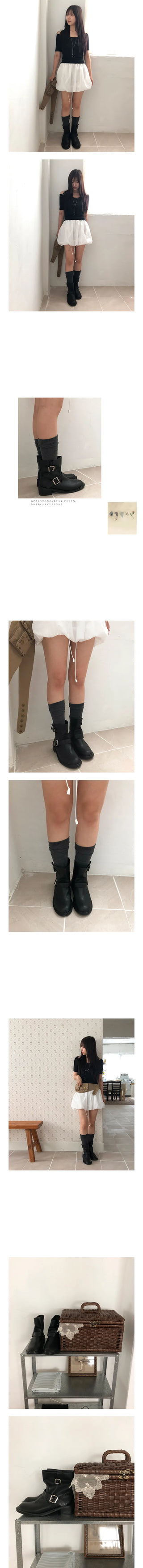 two buckle short boots