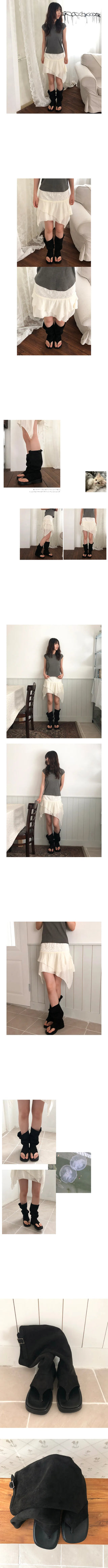 belt suede boot