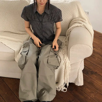 shin pintuck pants