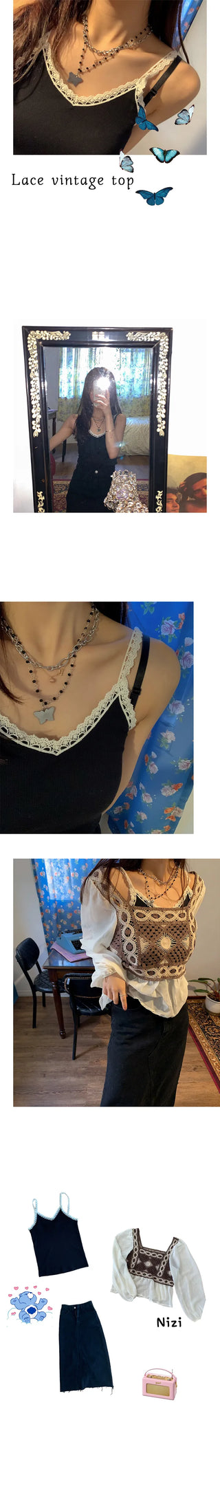 lace vintage top
