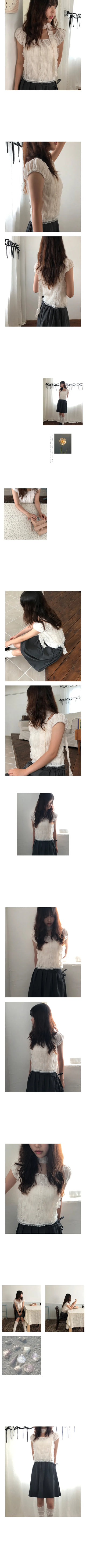 lace dasiy muffler blouse