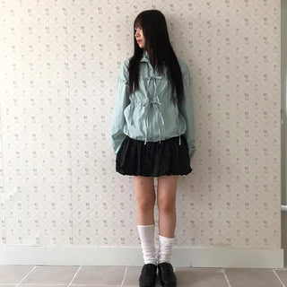 twin ribbon windbreaker