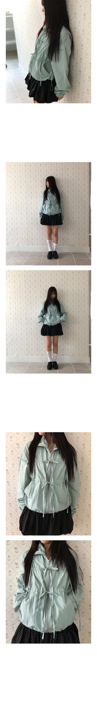 twin ribbon windbreaker