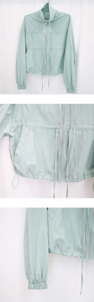 twin ribbon windbreaker
