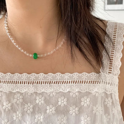 vintage beads necklace