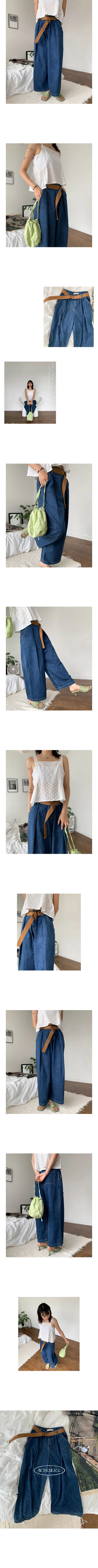 belt wide pants