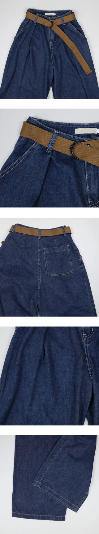 belt wide pants