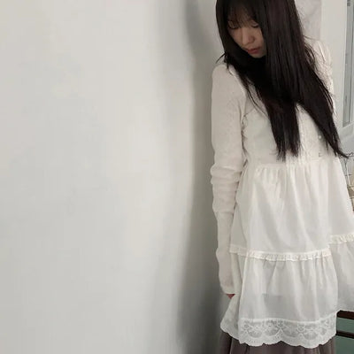 lace cross tee