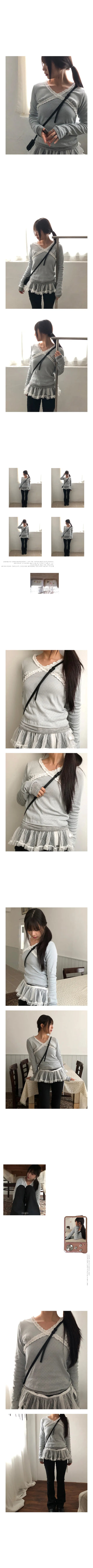 lace cross tee