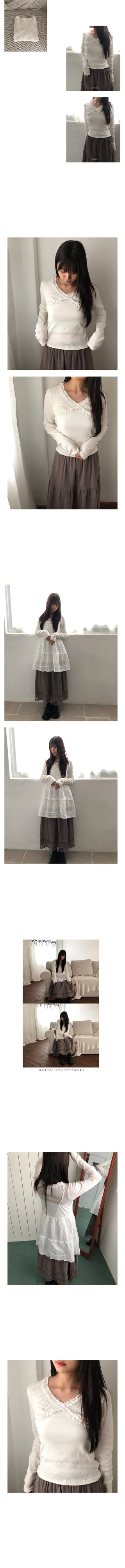 lace cross tee