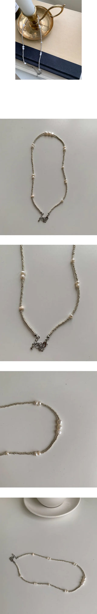 3 pearl vintage necklace