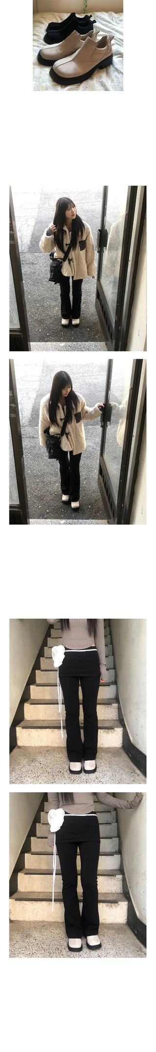 suede line loafer