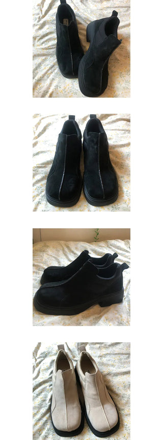 suede line loafer