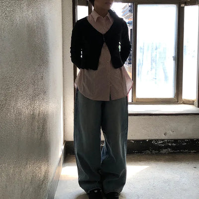 punching wave cardigan